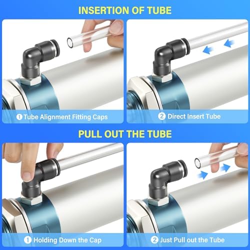 TAILONZ 3/8" x 1/4" NPT Push to Connect Straight & Elbow Fitting Kit 30Pcs - Image 6