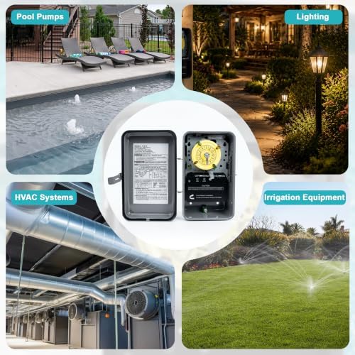 T101R Mechanical Timer Switch Outdoor, Rainproof Metal Enclosure - Image 6
