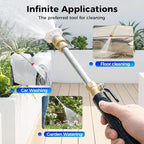 Jet Nozzle Power Washer, Includes 3 Pressure Nozzles and Quick Connectors, New Pressure Washer, Spray Nozzle for Garden Patio Outdoor Cleaning (Grey 1 Pcs) - Image 5