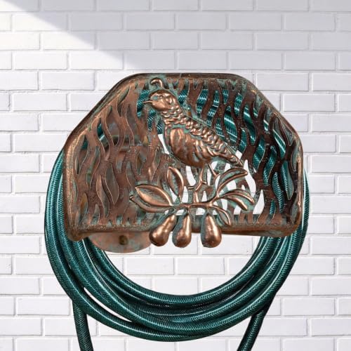 Garden Hose Holder Wall Mount for Outdoor Yard,100lbs Load Capacity Heavy-Duty Water Hose Hanger, Holds 150FT of Wall-Mounted Metal Partridge Decorative Hose Rack Hook for Outside Patio,Garage - Image 5