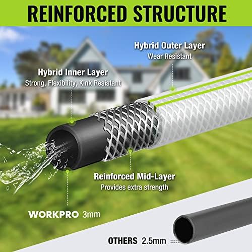 WORKPRO Garden Hose 5/8" x 50FT, Heavy Duty - Image 3