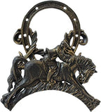 Garden Hose Holder Garden Hose Hanger Water Pipe Rack European Style Retro Wrought Iron Horse Style Creative Hose Rack Reel Home Decoration Garden - Image 5