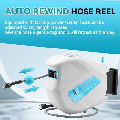 RIDGE WASHER Pressure Washer Hose Reel, 65 FT X 1/4'' - Image 4