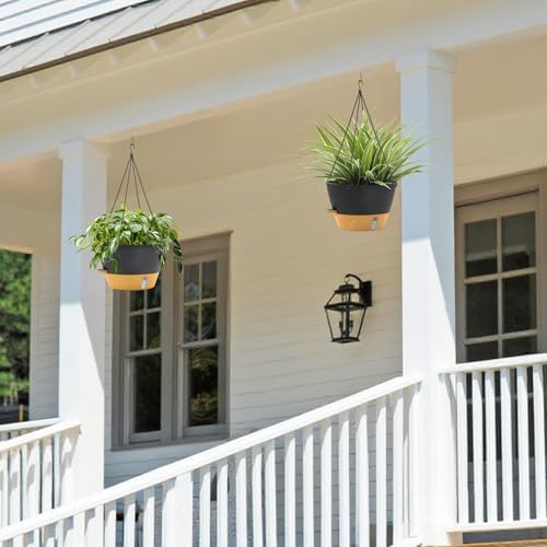 ZMTECH Large 12Inch Self Watering Hanging Planter, Water Window & Chain - Image 7