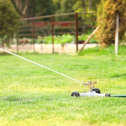RESTMO Heavy Duty Full Metal Impact Sprinkler with Wheeled Base - Image 2