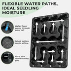 homenote 5 Pack 20 Cell Seed Starter Trays with 100 Clear 3 Inch Plant Pots - Image 6