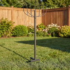 Zerodeko Metal Garden Hose Holder Freestanding, Heavy Duty & No Tangled - Image 4