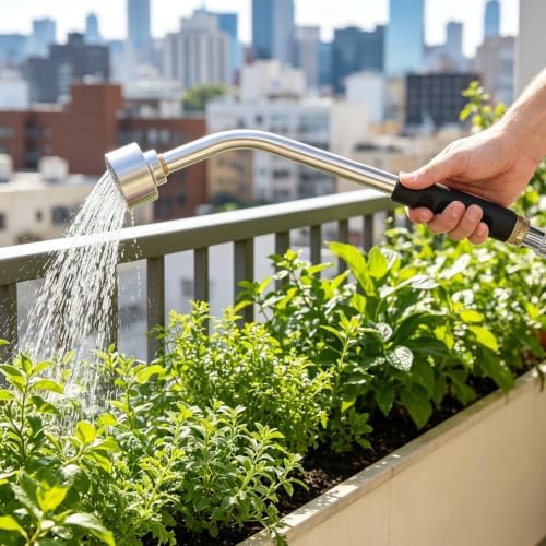 Kisangel Mist Watering Wand: Long Reach 18 Inch Watering Lance with 1000 Mesh Fine Mist Nozzle - Spray Wand for Garden, Lawn, Greenhouse, Ergonomic Design - Image 6