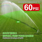 SPECILITE Brass Impact Sprinkler on Tripod Base, Waters up to 90ft, 50 inch - Image 2