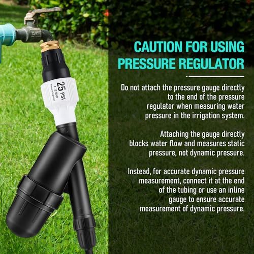 Aurelema 2 Pack Drip Irrigation System Kit, 25 PSI, Regulator and Filter - Image 5