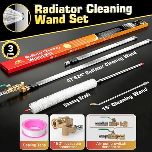 47" & 24”&15” Upgraded Radiator Cleaning Wand Set (3PCS) - Image 2
