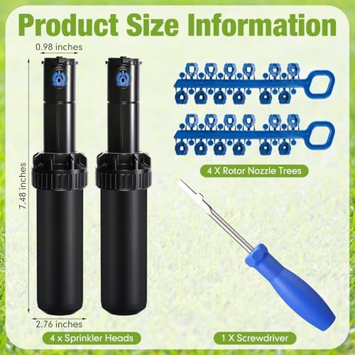 6 Pack Sprinkler Head Compatible with Rain Bird 5000 Series - Image 2
