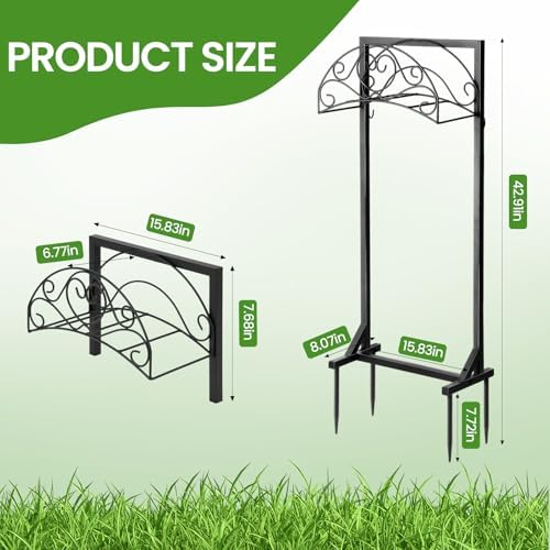Garden Hose Holder, Heavy Duty Freestanding Hose Stand Holds 160FT with 4-Spike Stable Base, Metal Hose Hanger with Storage Basket for Yard, Lawn, Garden - Image 2