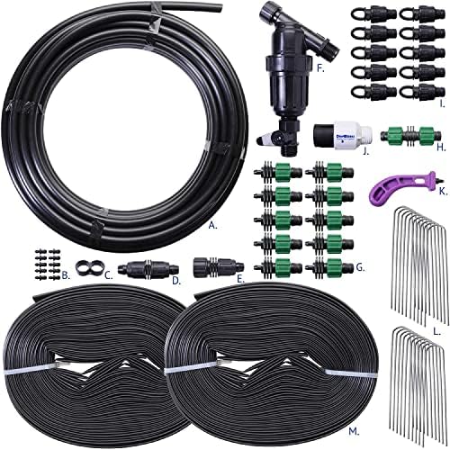 Dripworks Drip Tape Irrigation Kit for Watering Row Crops in Farms - Waters Upto 10 20' Rows | Agricultural Grade Components | Trusted Brand Since 1991 - Image 2