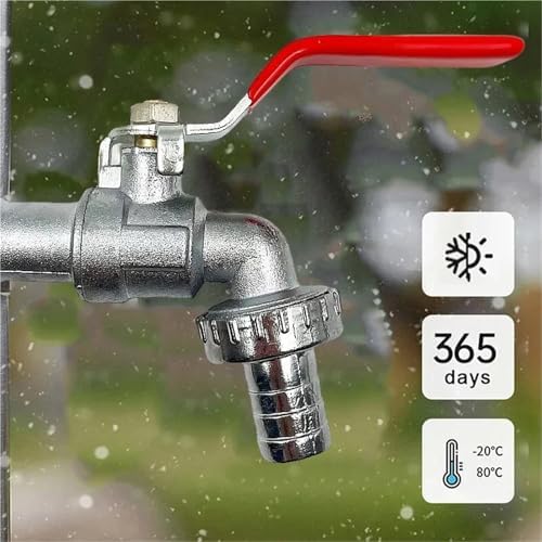 Brass Rain Barrel Spigot 1/2inch Garden Irrigation Brass Faucet IBC Tank Water Tap Single Outlet Valve Outdoor Balcony Accessories - Image 6