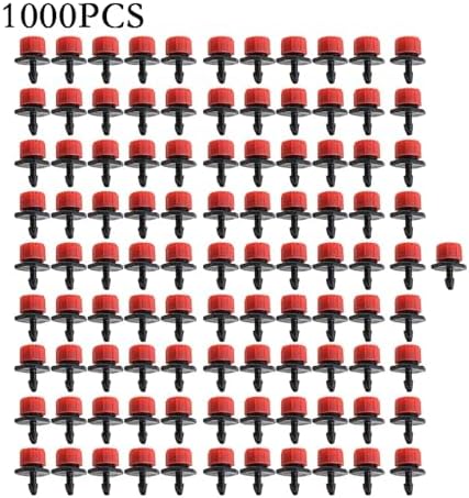 Adjustable Irrigation Drippers 100-1000pcs Water Dropper Adjustable Flow Head Drippers Portable Emitter Dripper Micro Drip Irrigation Sprinklers(1000PCS) - Image 2