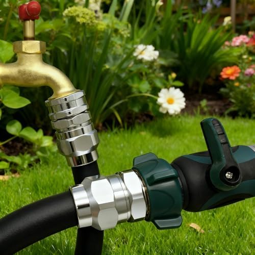 G-Sunny Solid Brass 5/8-Inch Garden Hose Repair Kit, Heavy-Duty Male and Female Replacement Ends Coupler, Leak-Proof Hose Mender and Connector Fittings (5/8"Garden Hose Repair Fitting 2Set) - Image 6