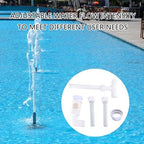 Pool Waterfall Fountain Spray, Outdoor Decors Water Feature, Adjustable Fun Sprinklers with 2 Head Swimming Pool - Image 2