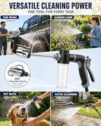 Heavy Duty Garden Hose Nozzle, 2026 Upgraded High Pressure Water Cleaning Jet, Multi-Function Sprayer for Lawn, Yard, Car, Pet, Driveway – Universal Fit 3/4 Inch Thread, No Electricity Needed - Image 7