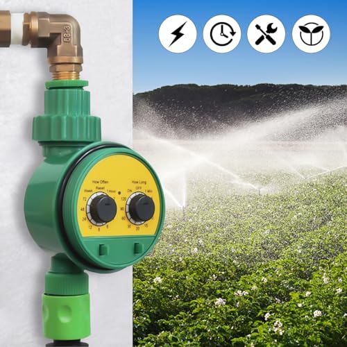 Sprinkler Timer, Rain Delay/Manual Watering System, Watering Timers, Water Timer Garden Irrigation Controller Digital Intelligence Watering System Waterproof, No Water Pressure Required - Image 3