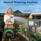 Insoma Water Timer, 1 Zone Outdoor Hose Timer for Garden Faucet with Auto/Manual/Rain Delay Mode, Sprinkler Irrigation Timers for Yard Lawn - Image 3