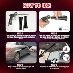 High Pressure Car Interior Spraying Washing Gun with 2 Set Nozzle Sprayer Connector Air Pulse Car Washing Equipment Tool (Upgrade-Dust blow gun) - Image 6