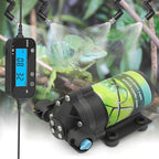 Reptile Misting System with Timer, 6 Adjustable-Joint Nozzles, Self-Priming Pump, Quiet Fine Mist for Chameleons, Geckos, Frogs & Terrariums by RUNWUSHENG