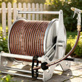 Removable Retractable Stainless Steel Hose Reel Rack-30mHose by Unknown