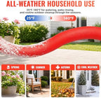YAMATIC 30FT Flexible Garden Hose 5/8", Brass Swivel Handle Burst 600 PSI - Image 6