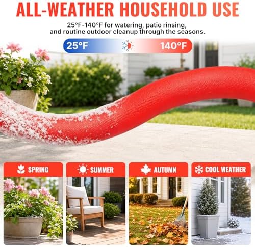 YAMATIC 30FT Flexible Garden Hose 5/8", Brass Swivel Handle Burst 600 PSI - Image 6