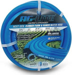AG-Lite AL3425 3/4" x 25' Rubber Garden Hose with Brass Fittings by BLUBIRD