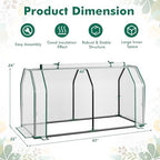 Happygrill Portable Mini Greenhouse with Roll-up Zipper Door & PE Cover - Image 5