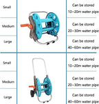 Garden Hose Reel,Wall/Floor Mounted Retractable Hose Reel for Garden, Lawn, Farm, Car Washes Outside Water Pipe Rack Winding Tool Hose Reels (Color : Blue, Size : Large) - Image 4