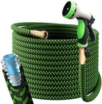PowerFlow Metal Garden Hose, 75 Ft Non-Expandable Water Hose, Green - Image 7