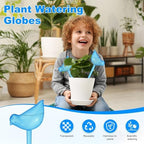M METERXITY 6-Pack Plant Watering Globes, 9.8 Inch Plastic Bird Shape Self Watering Planter Insert for Indoor/Outdoor Pots, Self Water Devices Decorative Garden Stake [Blue] - Image 2