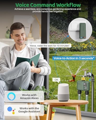 WiFi Water Timer 2 Zone for Garden Hose, Brass Inlet - Image 7