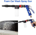 High Pressure Foam Car Wash Spray Gun Adjustable Wash Foam Lance Multifunctional Car Cleaning Tool with Zinc Alloy Grip for Garden Hose Auto Home Cleaning - Image 7