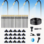 360 Curved Garden Automatic Irrigation System, Automatic Drip Irrigation Kits, Universal Spray Kit for Garden, Plant Watering System (65.6 FT) by Unknown