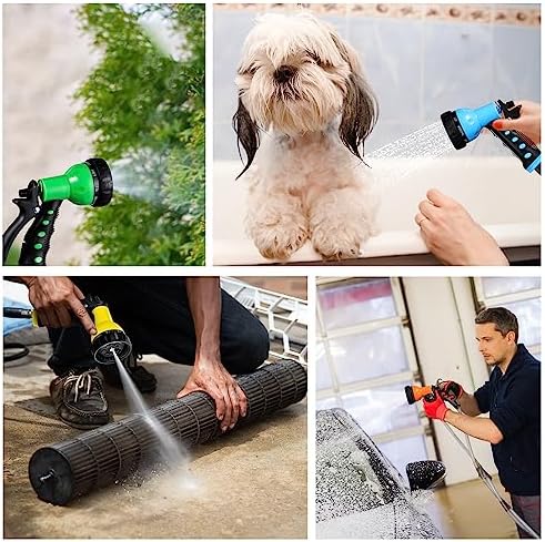 Tanlade 10 Pcs Adjustable Hose Nozzle Sprayer with 8 Watering Patterns - Image 6