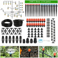 Maotong 240FT Drip Irrigation System Kit, Automatic Garden Watering Misting System for Greenhouse, Yard, Lawn, Plant with 1/2 inch Hose 1/4 inch Distribution Tubing and Accessories by Maotong