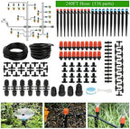 Maotong 240FT Drip Irrigation System Kit, Automatic Garden Watering Misting System for Greenhouse, Yard, Lawn, Plant with 1/2 inch Hose 1/4 inch Distribution Tubing and Accessories by Maotong