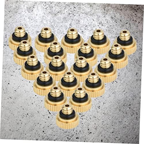 POPETPOP 96pcs Air Atomizing Nozzle Brass Misting Nozzles for Cooling System Low Pressure Self-Sealing Lead - Image 3
