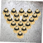 POPETPOP 96pcs Air Atomizing Nozzle Brass Misting Nozzles for Cooling System Low Pressure Self-Sealing Lead - Image 3