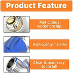 GASHER 12PCS Bule 1/4-Inch Male Industrial Coupler,1/4 Inch NPT Male Threads Size, Quick Connect Air Coupler - Image 4