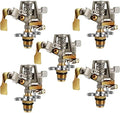 Impact Sprinkler Head Brass Pulsating Sprinkler Lawns Garden Adjustable 360 Degrees Watering Heavy Duty Sprinkler Head with Nozzles for Yard and Grass Irrigation (5 Pieces) by CHENGU