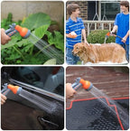 Retractable Garden Hose Reel 1/2 In x 100 FT, Wall Mounted, Water Hose Reels for Outside with 9 Function Sprayer Nozzle, Automatic Rewind, 180° Swivel Bracket & Any Length Lock - Image 3