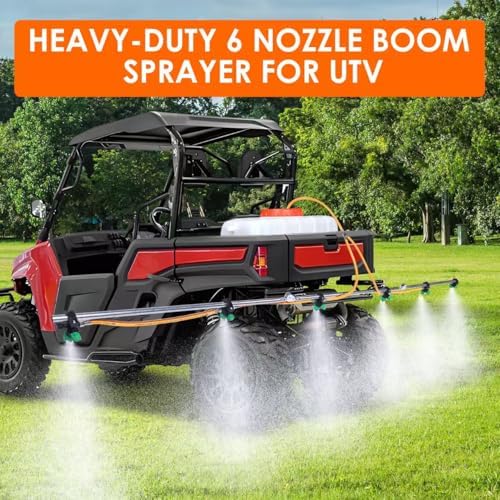 6-Nozzle Folding Sprayer Boom – 122" Spray Coverage for ATV & UTV Sprayers, Row Crop, Adjustable Spray Patterns, Folding Design for Easy Transport (Sprayer Boom) - Image 3