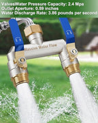 Hose Splitter 2 Way Heavy Duty, Brass Garden Hose Splitter - Image 5