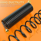 GASHER 100FT x 3/8" Coil Garden Hose, Expandable Garden Hose with 3/4" Brass Connector, Watering Hose Includes 8 Patterns Spray Nozzle for Outdoors Lawn Watering Car Washing - Image 5