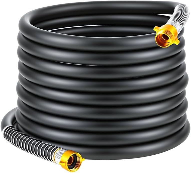 Garden Hose 5/8"x 50ft 4-Layer Heavy Duty Water Hose 800 Burst PSI Black by Unknown